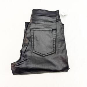 GAP Teen Sky High 90's Loose Coated Black Denim Jeans Size 14 NWT